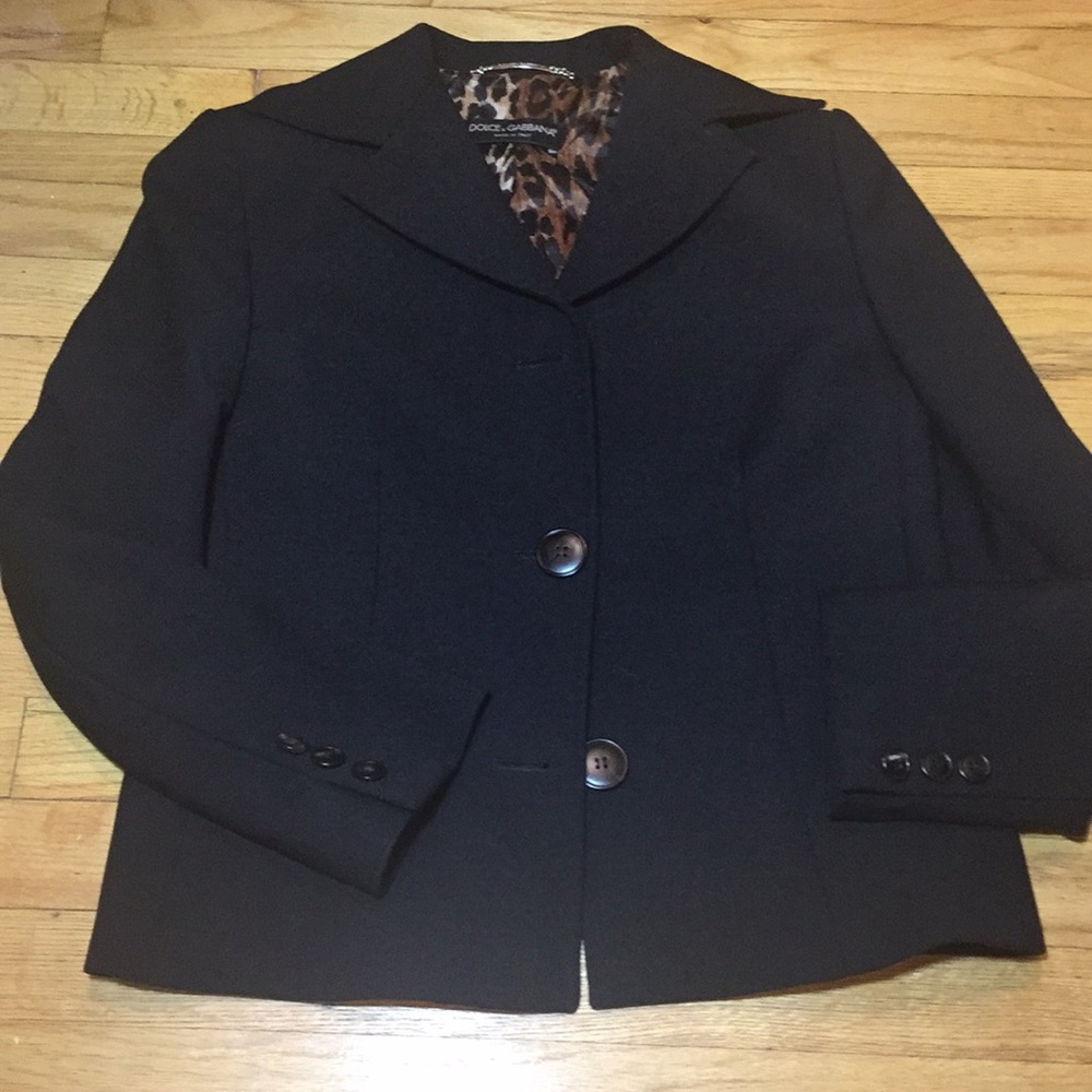 EUC Dolce & Gabbana Black Blazer Jacket Authentic